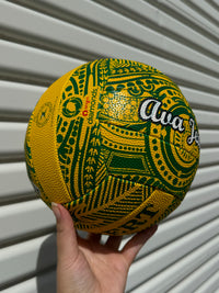 Load image into Gallery viewer, Personalised Gilbert Indigenous First Nations Diamonds Supporter Netball (SIZE 5)
