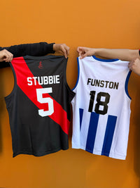 Load image into Gallery viewer, Personalised North Melbourne Kangaroos AFL Guernsey
