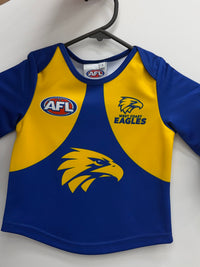 Load image into Gallery viewer, Personalised West Coast Eagles AFL Toddler Guernsey
