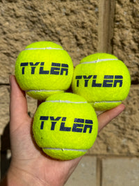 Load image into Gallery viewer, Personalised Tennis Balls with Custom Canister (4 Pack)
