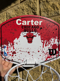 Load image into Gallery viewer, Personalised Wilson NBA Team Mini Basketball Hoop (Chicago Bulls)
