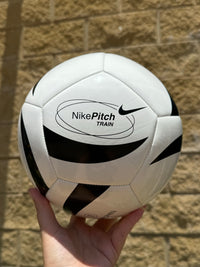Load image into Gallery viewer, Personalised White Nike Pitch Ball (Size 4, 5)
