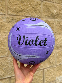 Load image into Gallery viewer, Personalised Gilbert Phoenix Netball Lilac (SIZE 5)
