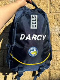 Load image into Gallery viewer, Personalised Parramatta Eels Official NRL Backpack

