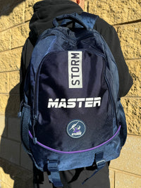 Load image into Gallery viewer, Personalised Melbourne Storm Official NRL Backpack
