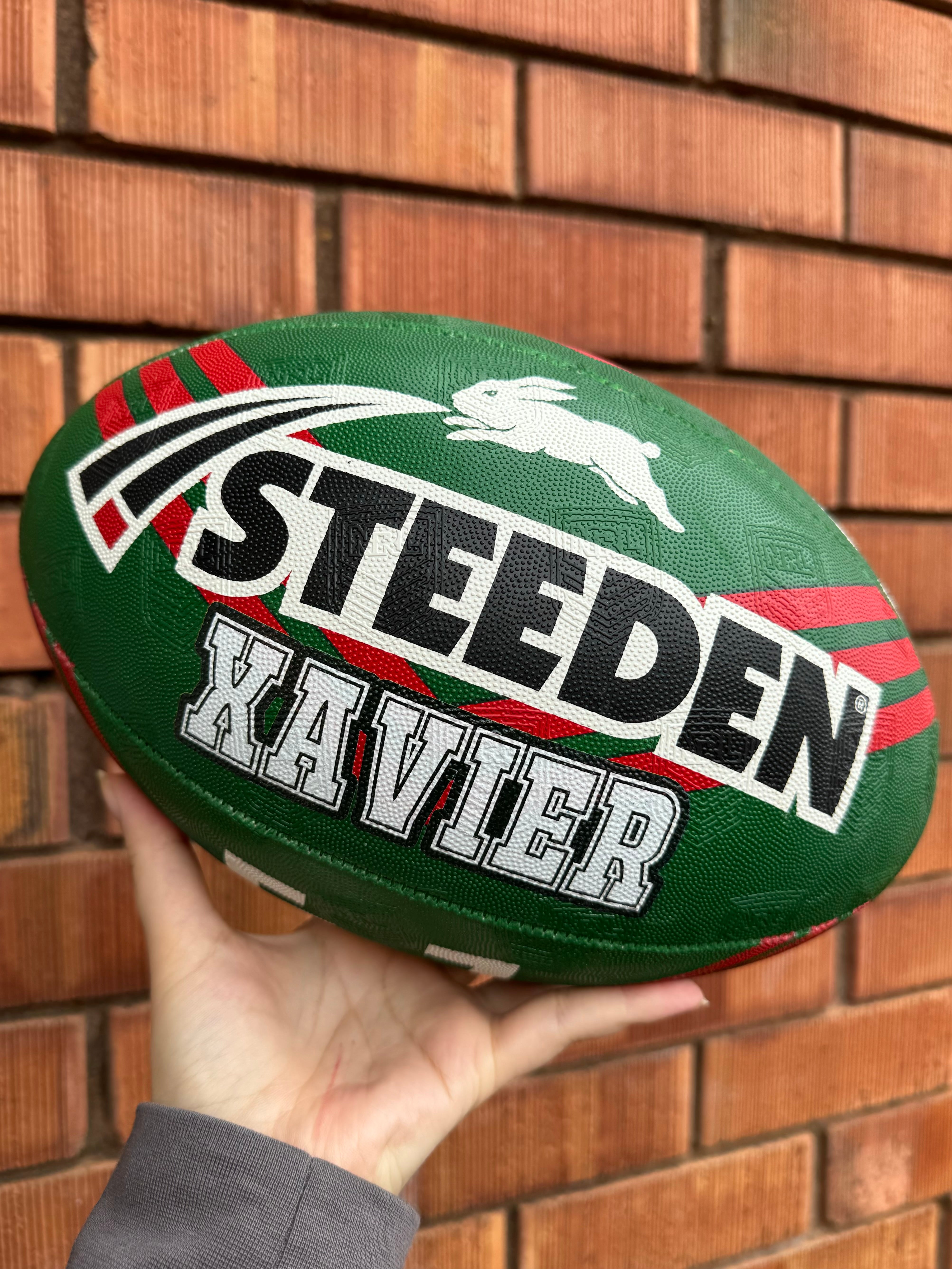 Personalised South Sydney Rabbitohs Official NRL Ball (size 5)