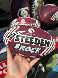 Load image into Gallery viewer, Personalised Manly Sea Eagles Official NRL Ball (11inch mini ball)
