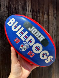 Load image into Gallery viewer, Personalised AFL Official Western Bulldogs Club Football (Size 5)
