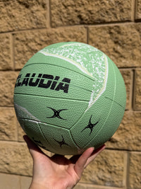 Load image into Gallery viewer, Personalised Gilbert Phoenix Mint Netball (SIZE 5)
