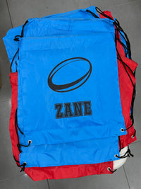 Load image into Gallery viewer, Personalised Rugby Drawstring Bag

