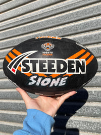 Load image into Gallery viewer, Personalised Wests Tigers Official NRL Ball (Size 5)
