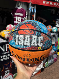Load image into Gallery viewer, Personalised Spalding NBL Orange Indigenous Basketball (Size 5, 6, 7)
