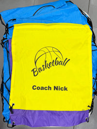Load image into Gallery viewer, Personalised Basketball Drawstring Bag
