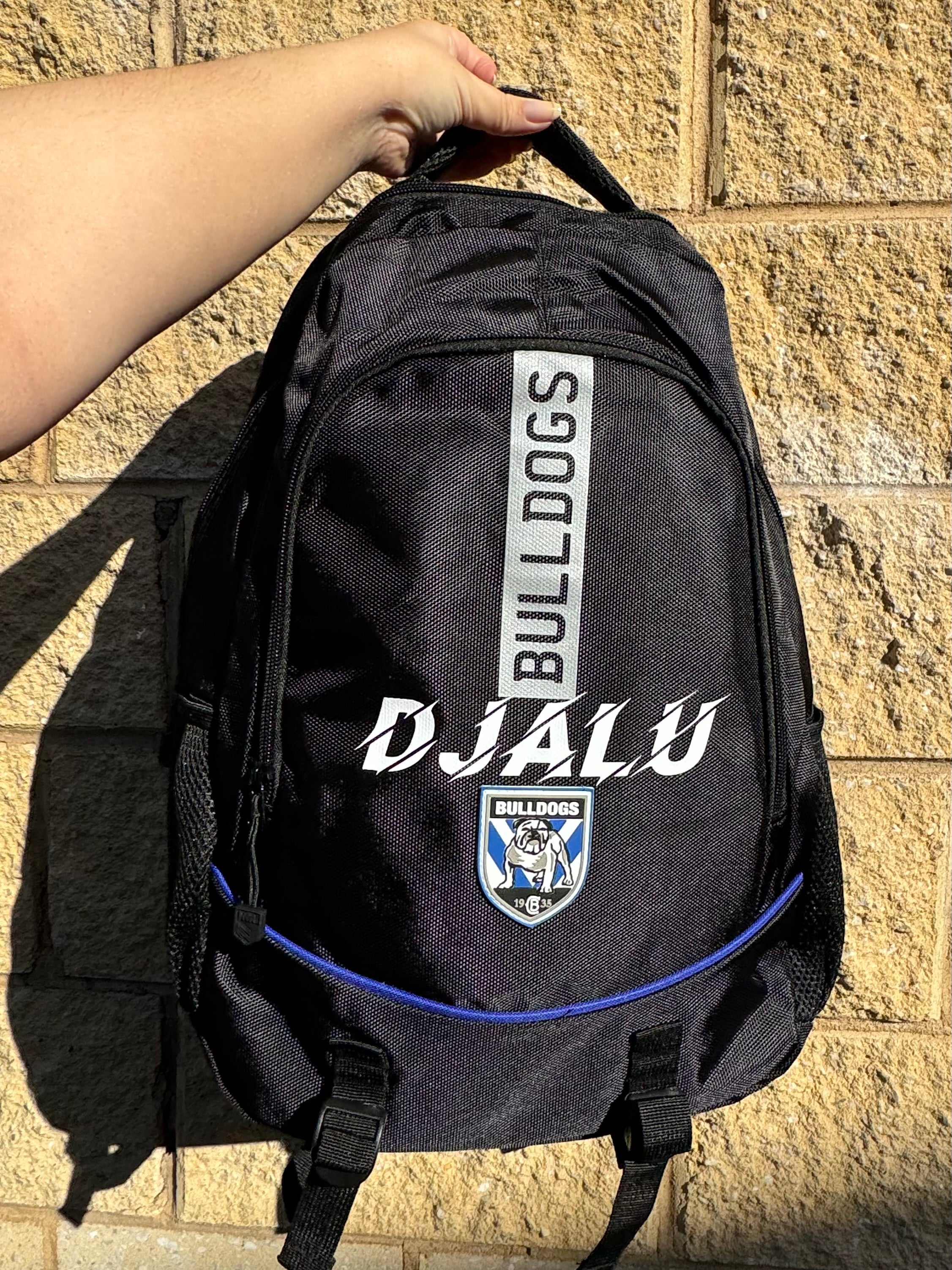 Personalised Canterbury Bulldogs Official NRL Backpack