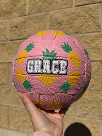 Load image into Gallery viewer, Personalised Hart Pineapple Dream Netball (SIZE 5)
