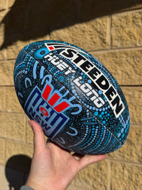Load image into Gallery viewer, Personalised Indigenous NSW Blues Official NRL Ball (Size 5)

