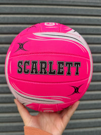 Load image into Gallery viewer, Personalised Gilbert Pink Netball (SIZE 5)

