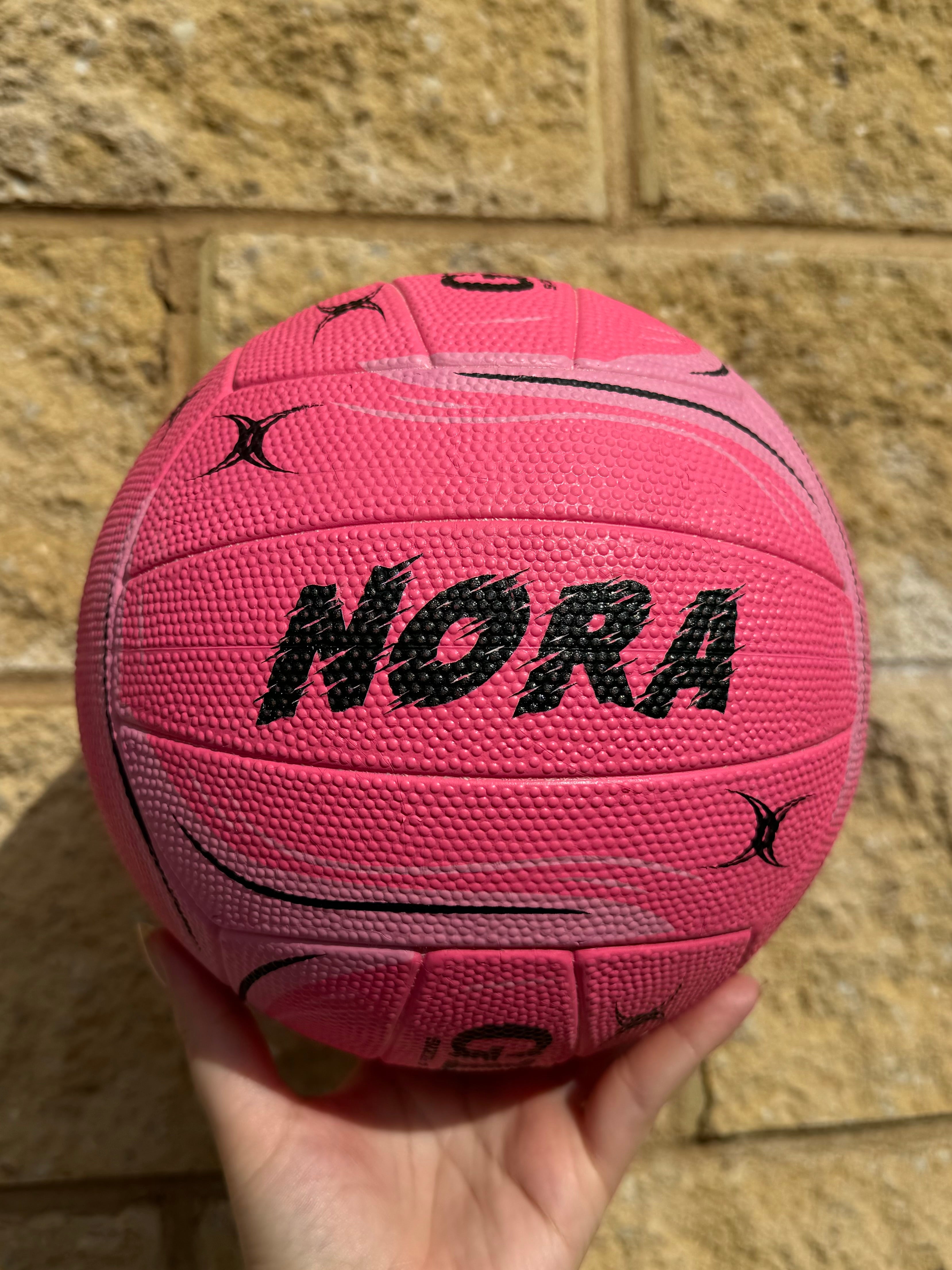 Personalised Gilbert Phoenix Netball Pink (SIZE 4, 5)
