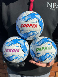 Load image into Gallery viewer, Mini Personalised Mi-Ball Blue Soccer Ball (Mini Size)
