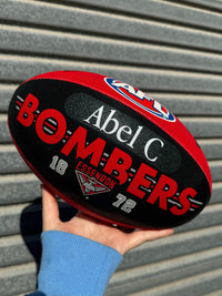 Load image into Gallery viewer, Personalised AFL Official Essendon Bombers Club Football (Size 5)
