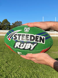 Load image into Gallery viewer, Personalised New Zealand Warriors Official NRL Ball (Size 5)
