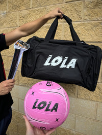 Load image into Gallery viewer, Personalised Pink Netball Starter Pack (Size 4, 5)
