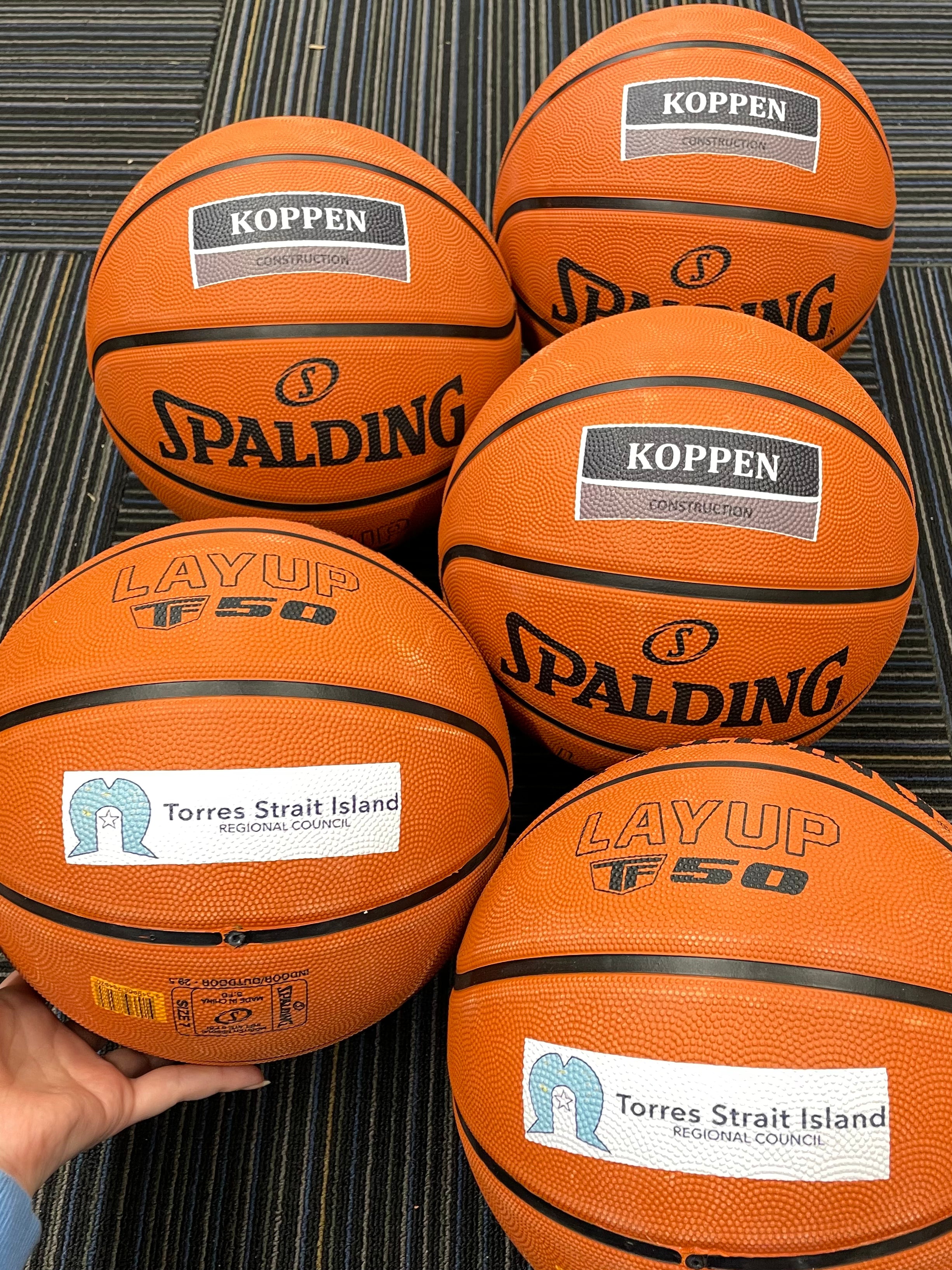 Personalised Spalding TF-50 Rubber Basketball (Size 5, 6 & 7)