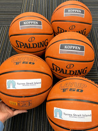 Load image into Gallery viewer, Personalised Spalding TF-50 Rubber Basketball (Size 5, 6 &amp; 7)
