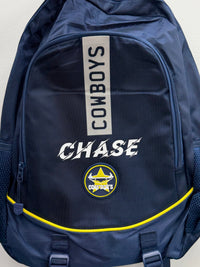 Load image into Gallery viewer, Personalised North QLD Cowboys Official NRL Backpack
