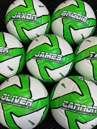 Load image into Gallery viewer, Personalised Deploy Green Soccer Ball (Size 3, 4, 5)
