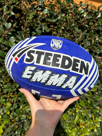 Load image into Gallery viewer, Personalised Canterbury Bulldogs Official NRL Ball (Size 5)
