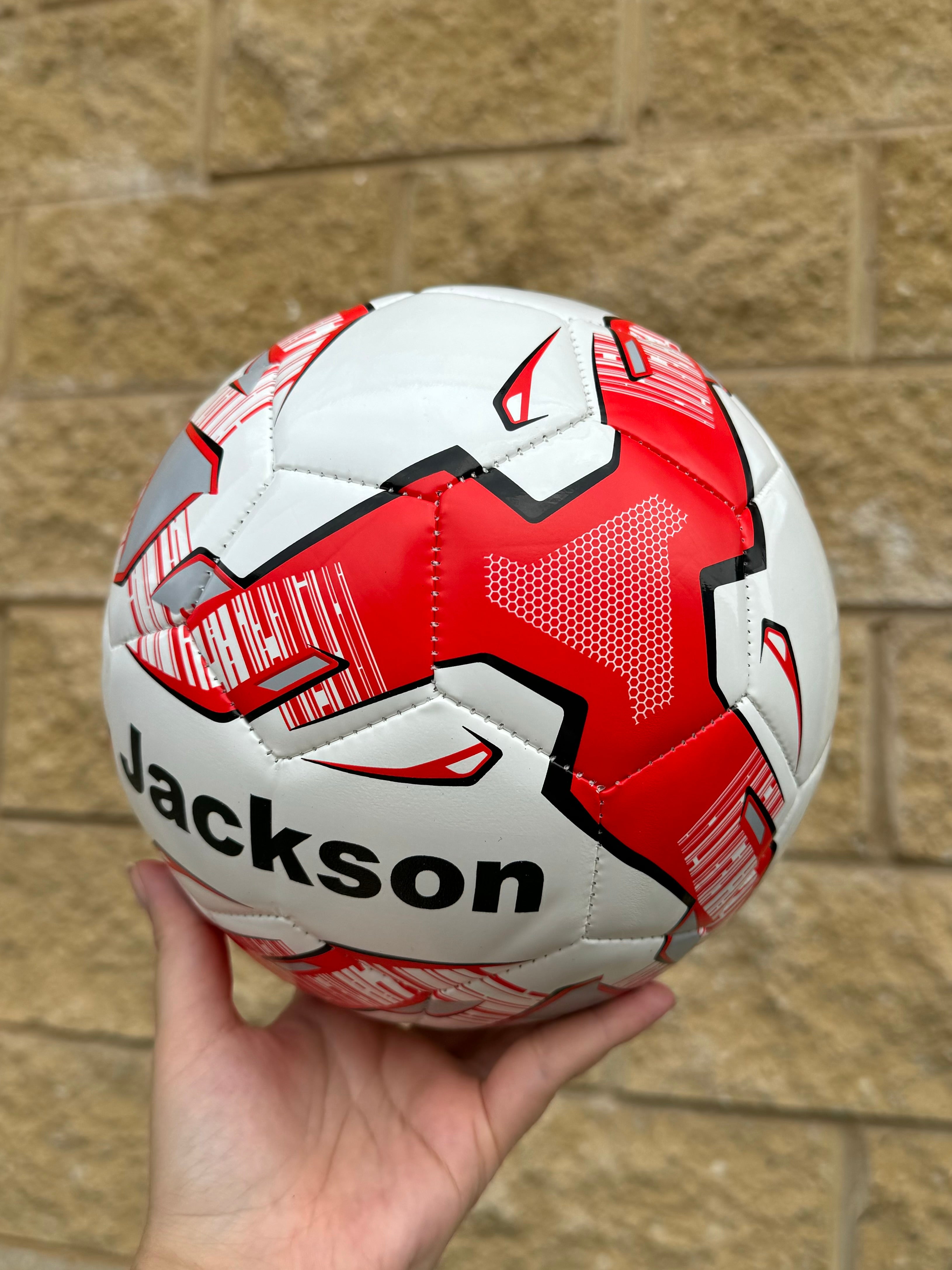 Personalised Mi-Ball Red Soccer Ball (Size 3, 4, 5)