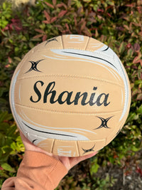 Load image into Gallery viewer, Personalised Gilbert Exo Peach Netball (SIZE 5)
