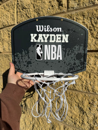 Load image into Gallery viewer, Personalised Wilson NBA Mini Basketball Hoop (Black Graffiti)
