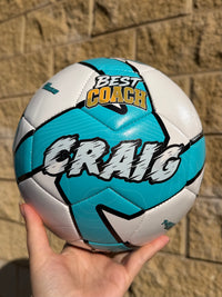 Load image into Gallery viewer, Personalised Best Coach Soccer Gift Pack (Deploy Blue)
