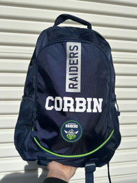 Load image into Gallery viewer, Personalised Canberra Raiders Official NRL Backpack
