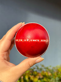 Load image into Gallery viewer, Personalised Red Cricket Ball
