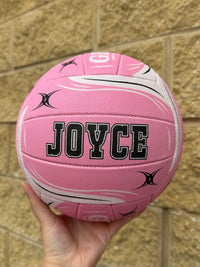 Load image into Gallery viewer, Personalised Gilbert Exo Pink Netball (SIZE 5)
