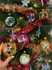 Load image into Gallery viewer, Personalised Green Christmas Bauble
