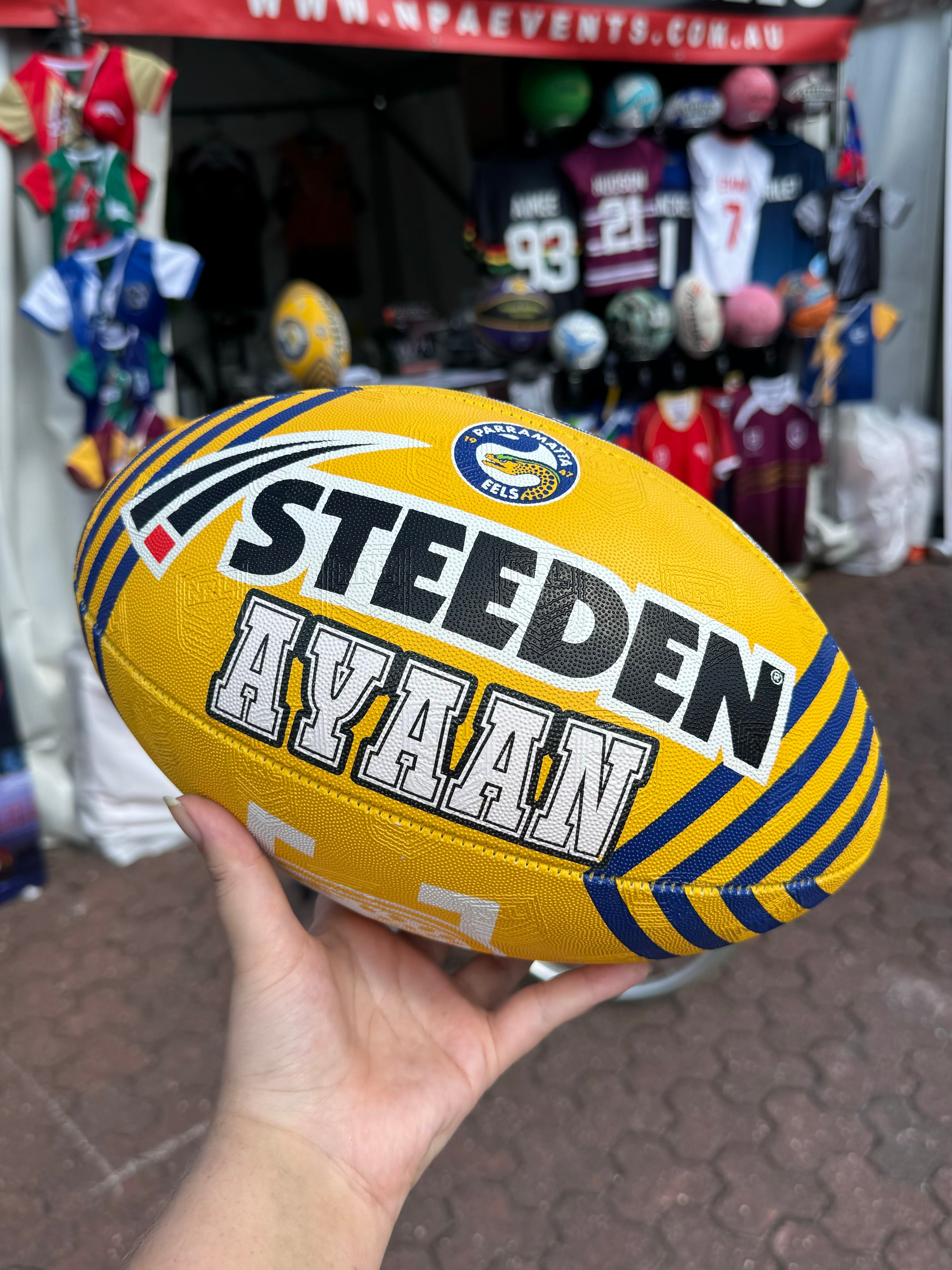 Personalised Parramatta Eels Official NRL Ball (Size 5)
