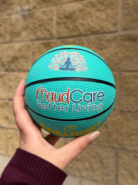 Load image into Gallery viewer, Personalised Mini Teal Spalding Basketball (Size 1)
