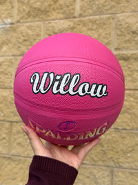 Load image into Gallery viewer, Personalised Spalding Rubber Pink Highlight Rush Basketball (Size 5, 6)
