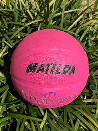 Load image into Gallery viewer, Personalised Spalding Rubber Pink Highlight Rush Basketball (Size 5, 6)
