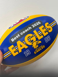 Load image into Gallery viewer, Personalised AFL Official West Coast Eagles Club Football (Size 5)

