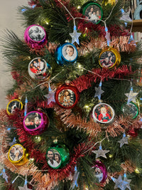 Load image into Gallery viewer, Personalised Green Christmas Bauble
