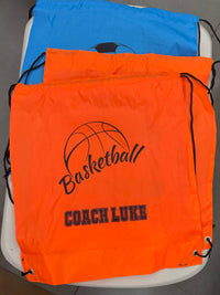 Load image into Gallery viewer, Personalised Basketball Drawstring Bag
