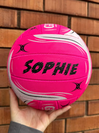 Load image into Gallery viewer, Personalised Gilbert Pink Netball (SIZE 5)
