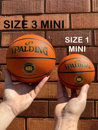 Load image into Gallery viewer, Personalised Mini Spalding Basketball (Size 1 &amp; 3)

