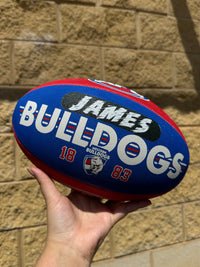 Load image into Gallery viewer, Personalised AFL Official Western Bulldogs Club Football (Size 5)
