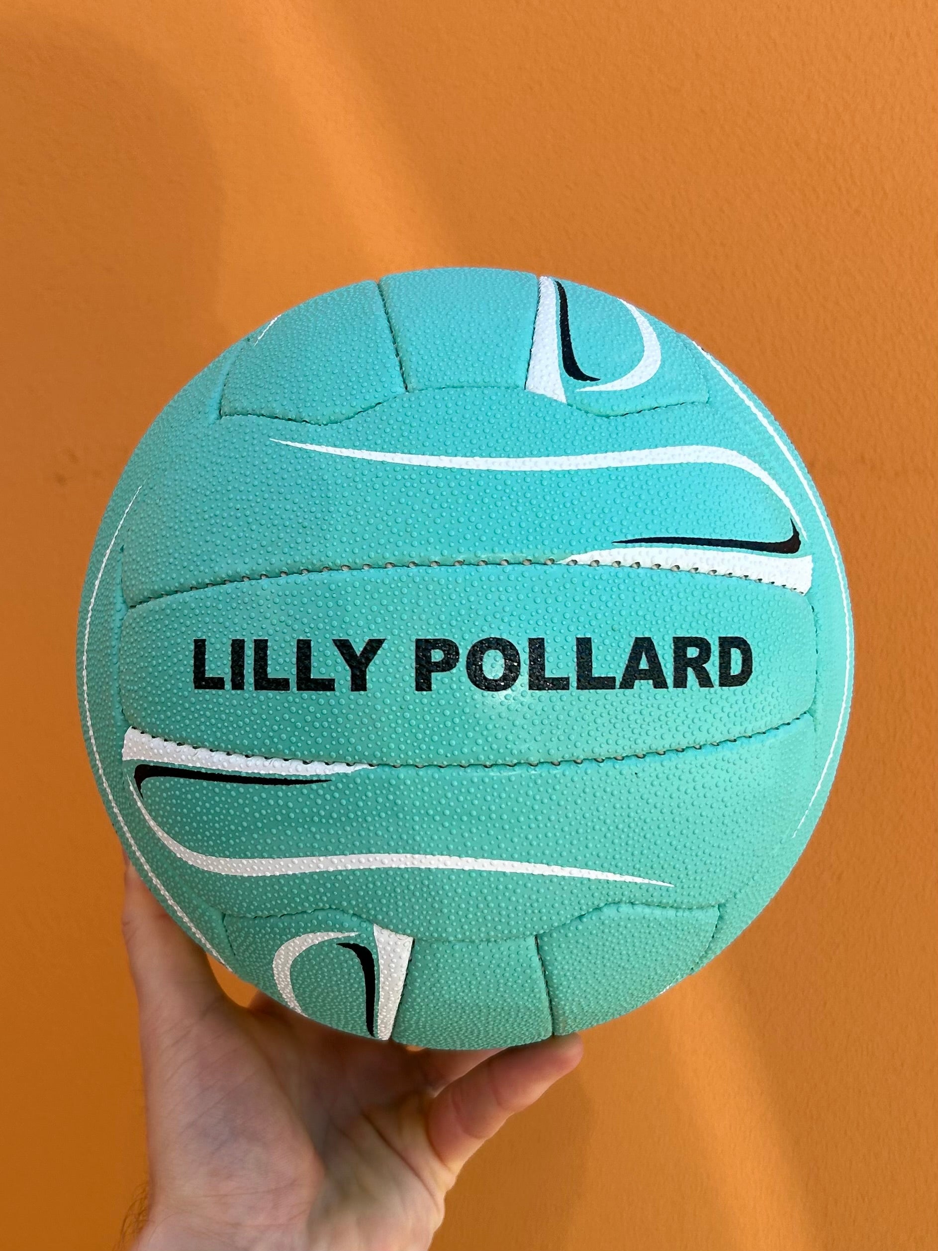 Personalised Mi-Ball Envision Teal Netball (SIZE 4, 5)